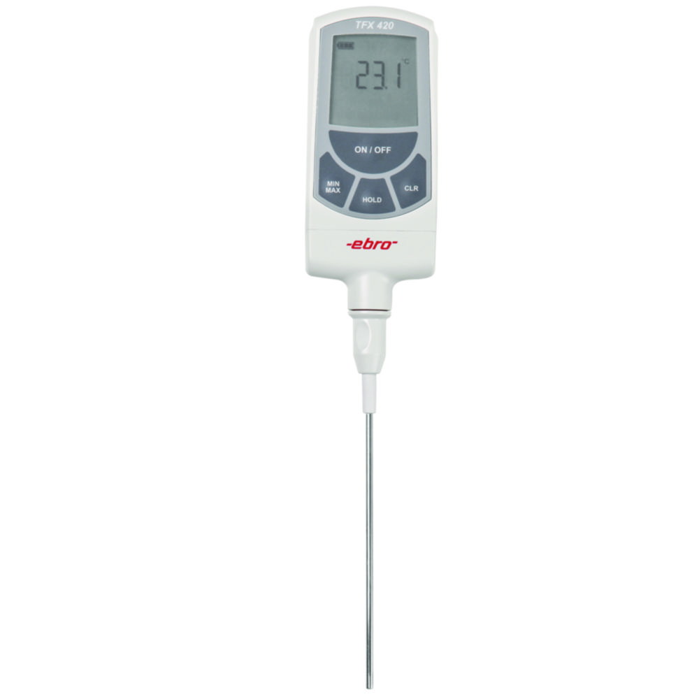 Laboratory thermometer set TFX 420, with temperature probe TPX 100
