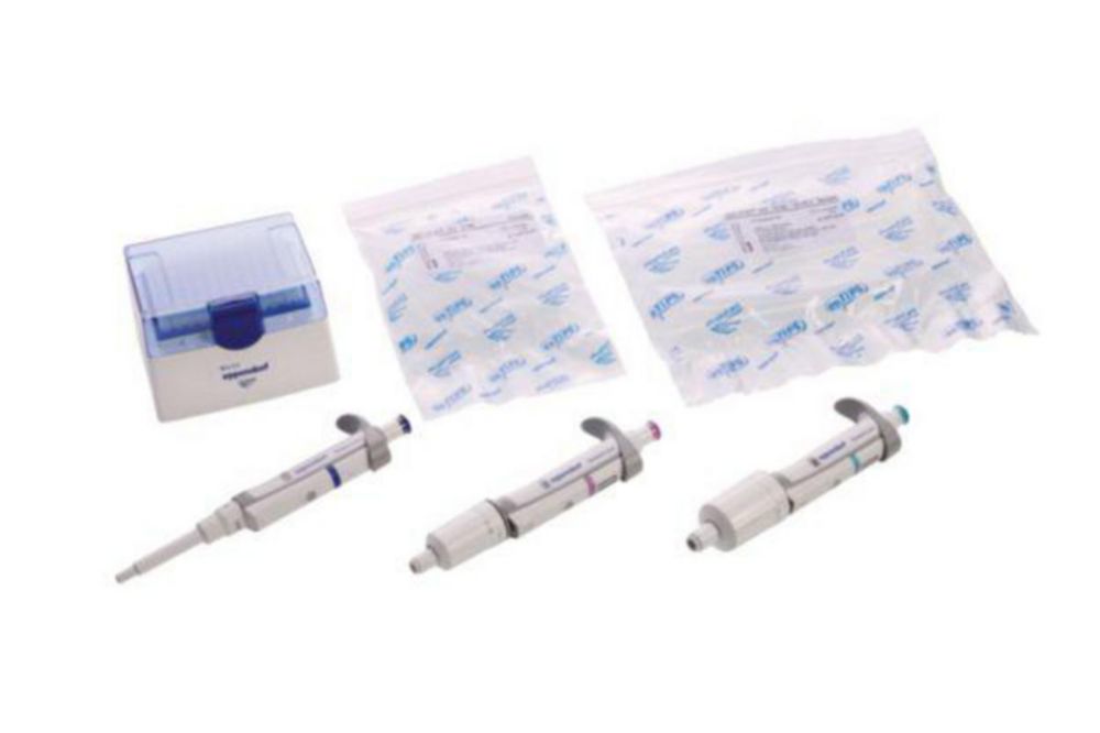 Einkanal-Mikroliterpipetten Eppendorf Research® plus 3-Pack (General Lab Product), variabel