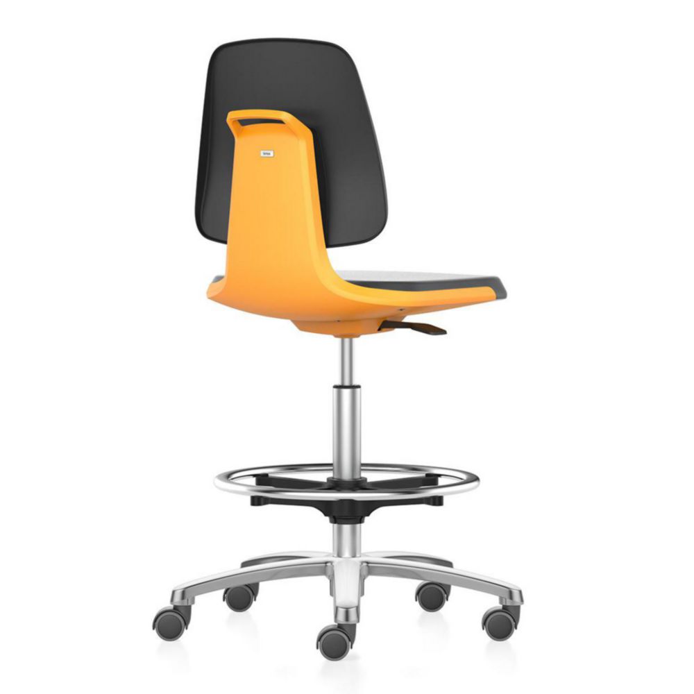 Labsit 4 laboratory chairs, with seat-stop castors and foot ring