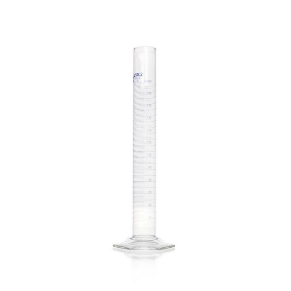 Measuring cylinders DURAN®, tall form, class A, blue graduations