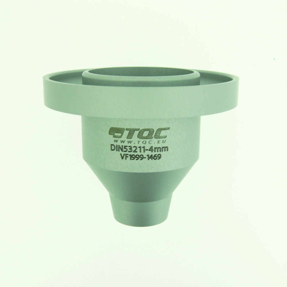 Flow cups with fixed nozzle
