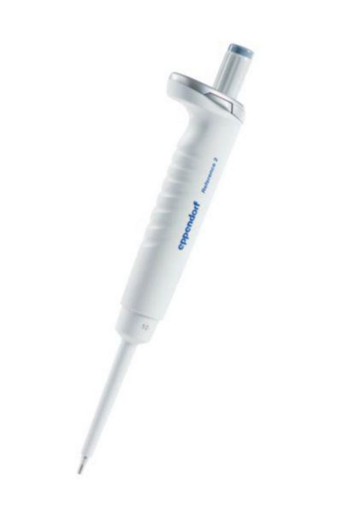 Eppendorf Reference® 2 BASIC, 1-Kanal, variabel, ohne Spitzenbox, 0,5 – 10 µL, mittelgrau