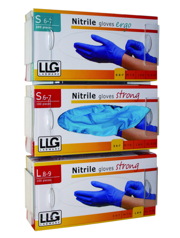 LLG-Glove dispenser for 1 or 3 boxes, acrylic glass