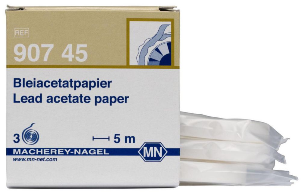 Test papers, lead acetate