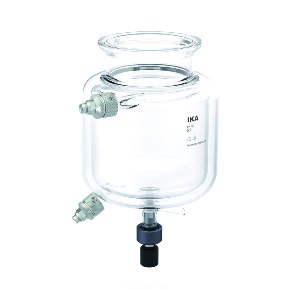 Reactor vessels for Synthesis reactors EasySyn Advanced and Starter, borosilicate glass 3.3, with bottom discharge valve