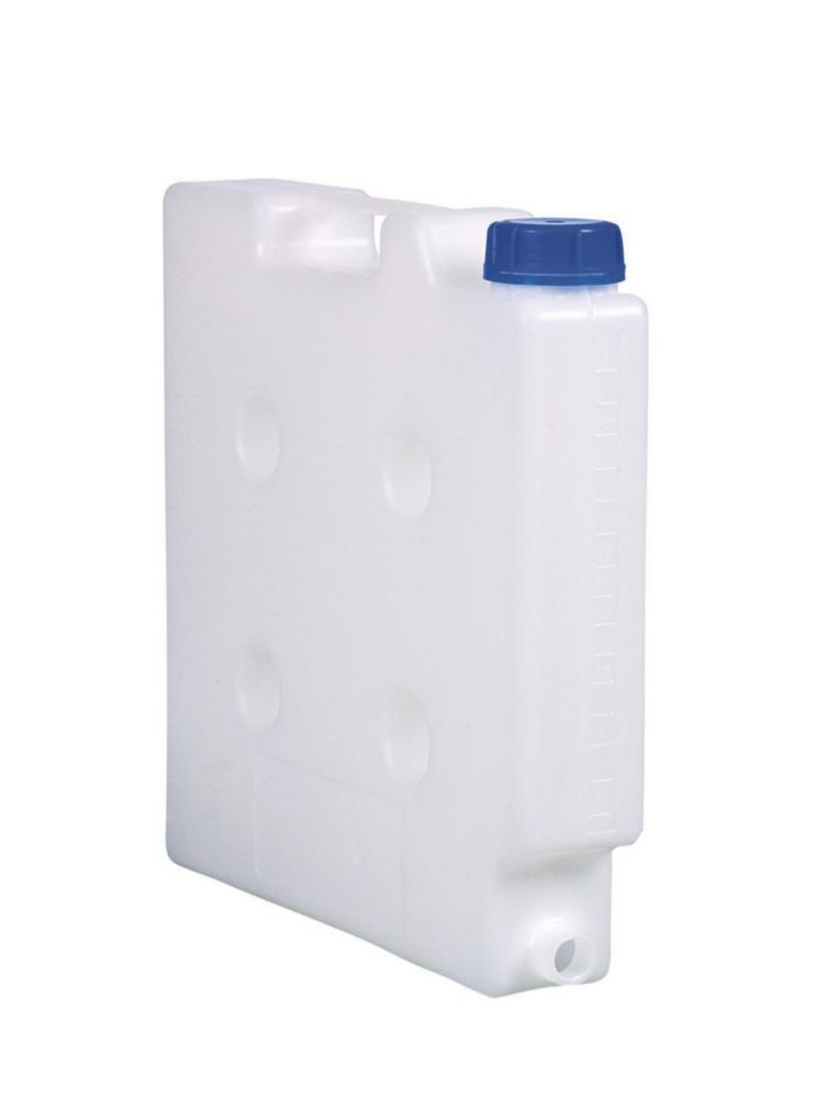 Space saving jerrycan Flachmann LaboPlast®, PP, with threaded connector