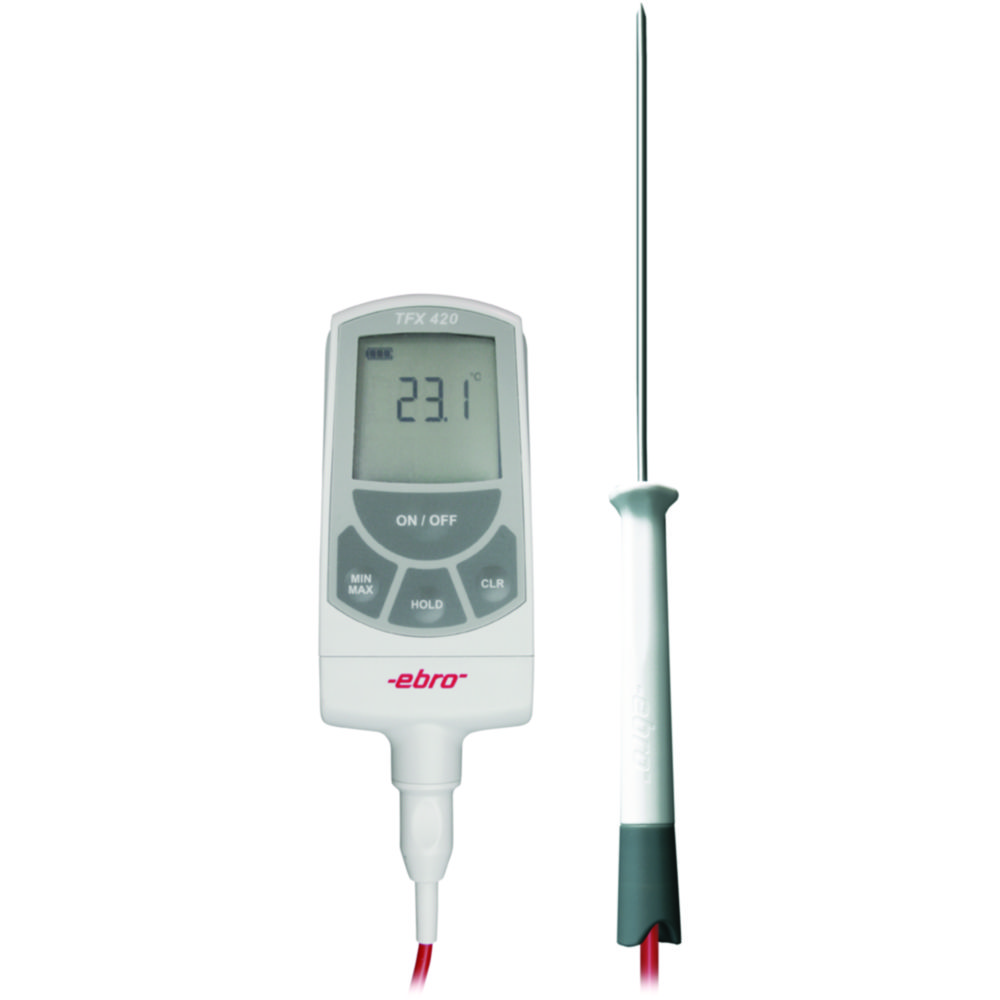 Laboratory thermometer set TFX 420, with temperature probe TPX 440