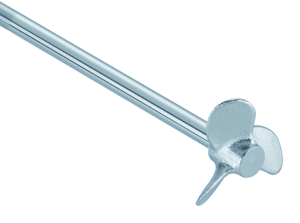 Propeller stirring rotors, 3-blade, stainless steel 1.4305