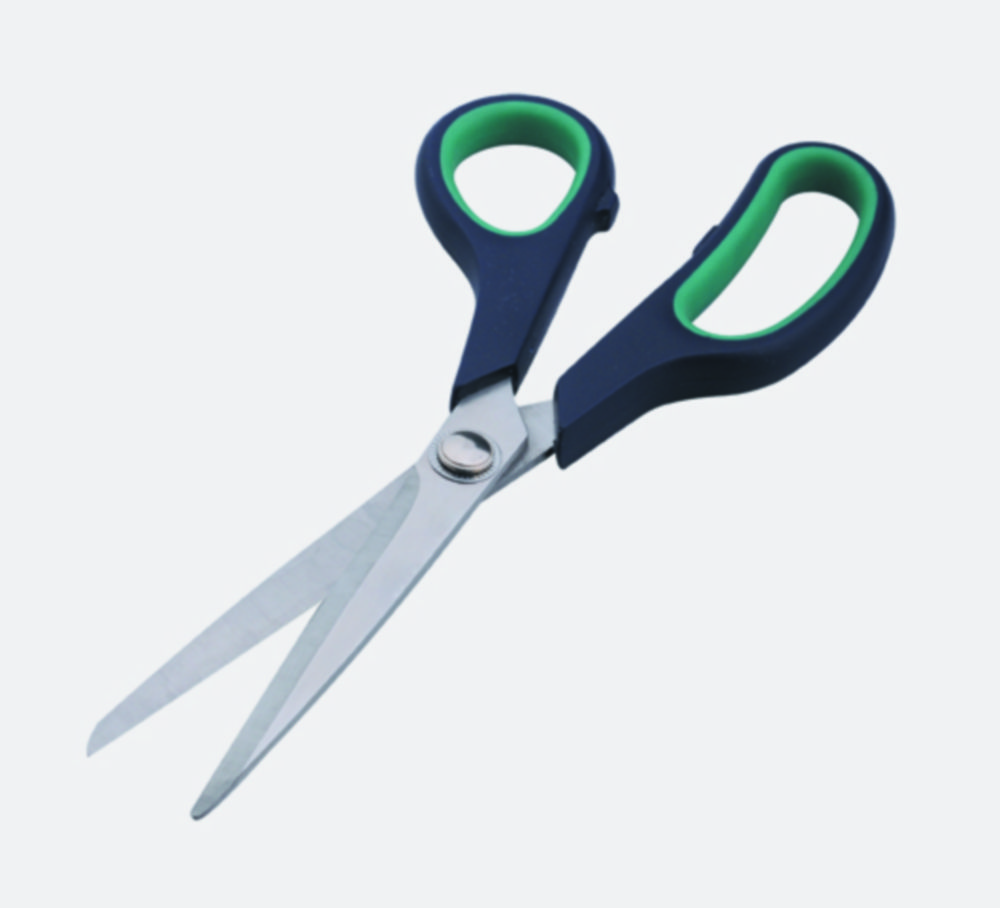 Universal scissors, stainless steel, Plastic handle