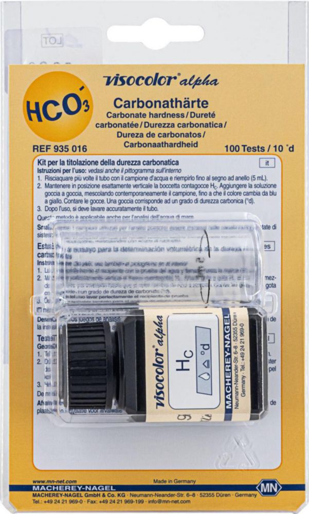 Test kits, VISOCOLOR®alpha for water analysis
