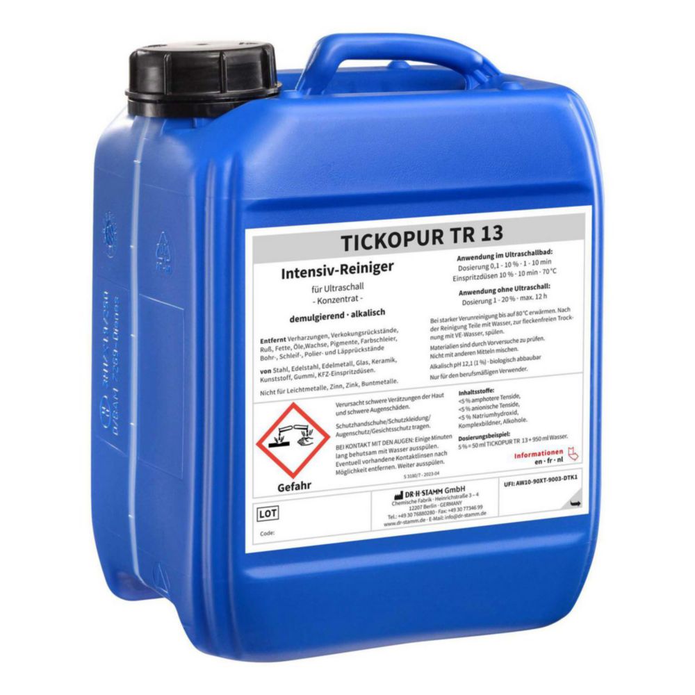 Concentrates for ultrasonic baths TICKOPUR TR 13