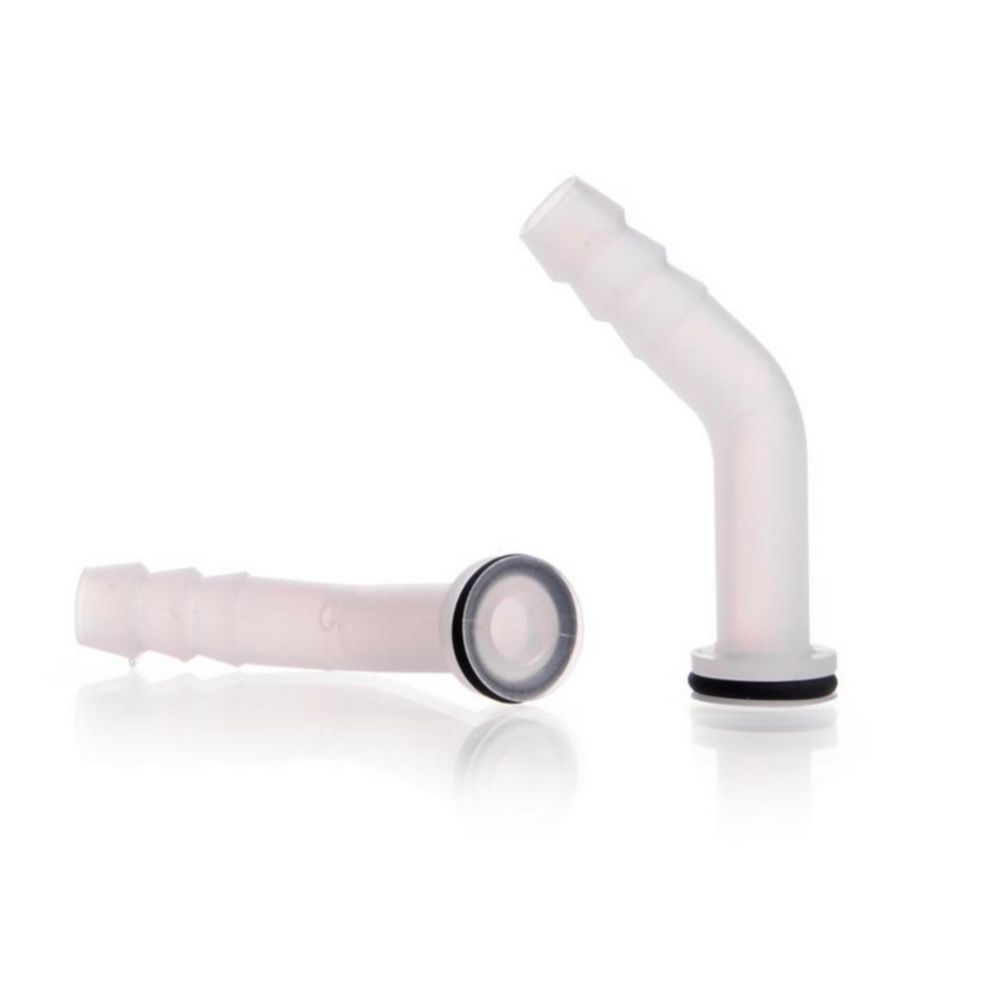 Plastic hose connection, bent, PP