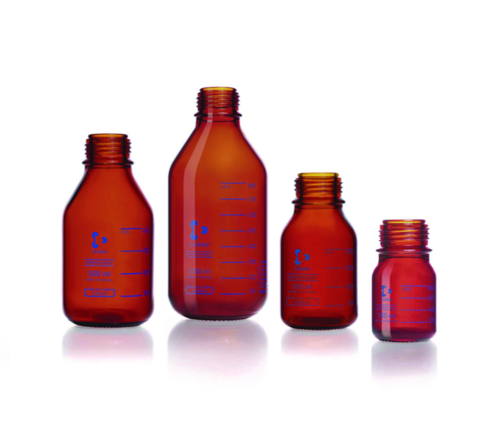 Reagent bottles DURAN®, amber, pressure resistant