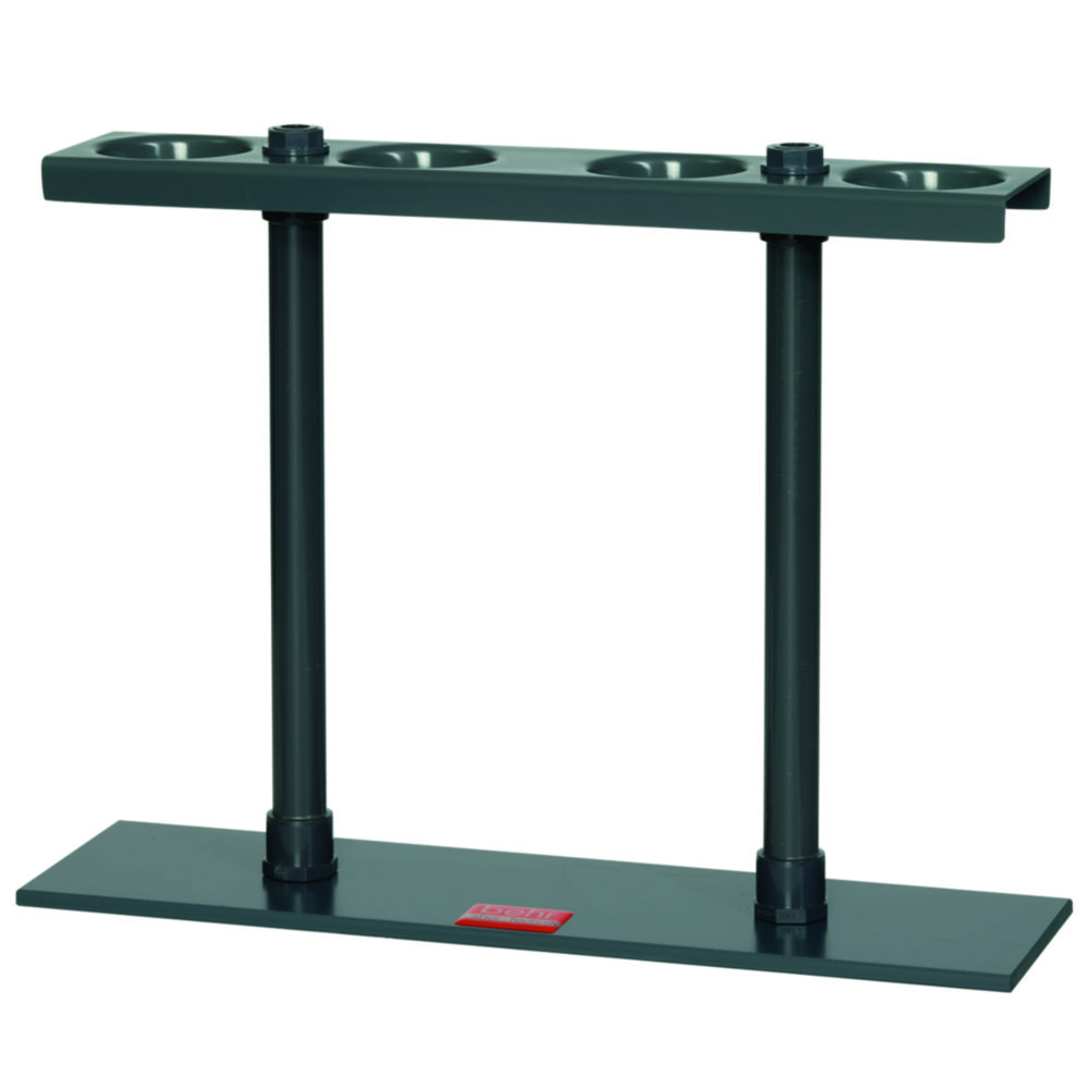 Accessory holders for sedimentation cones with stopcock, PVC
