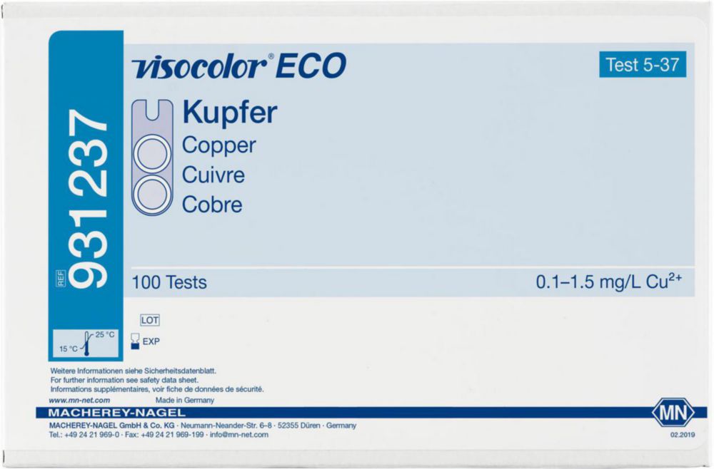 Test kits, VISOCOLOR®ECO for water analysis, refill pack