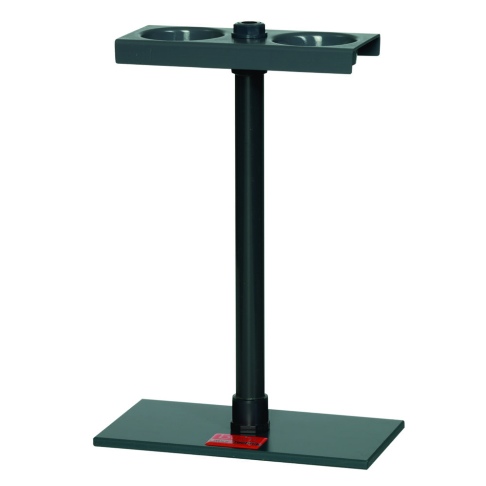 Accessory holders for sedimentation cones with stopcock, PVC