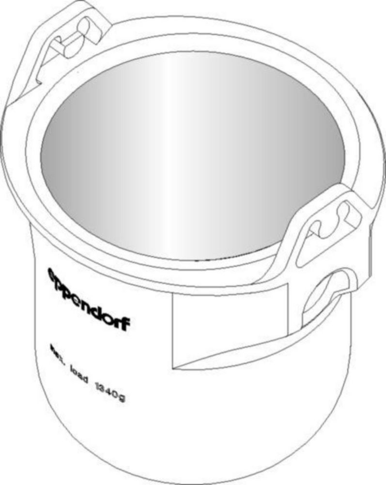 Round buckets for swing-out rotor S-4x1000