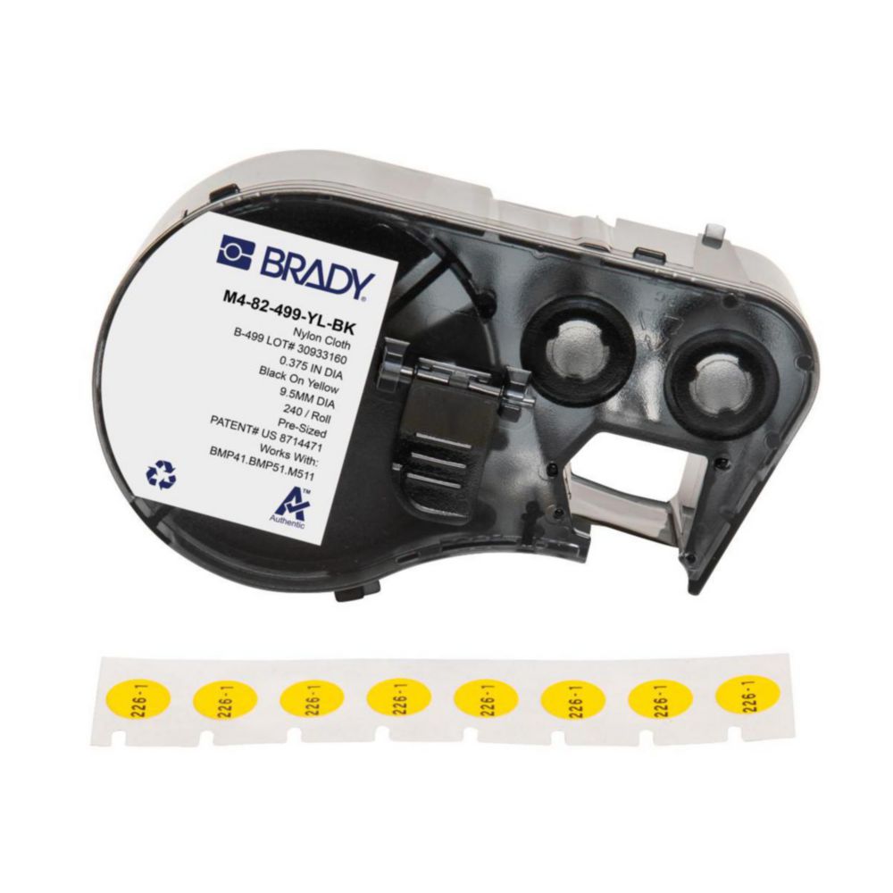 Labels for label printer M510, nylon fabric B-499, spot