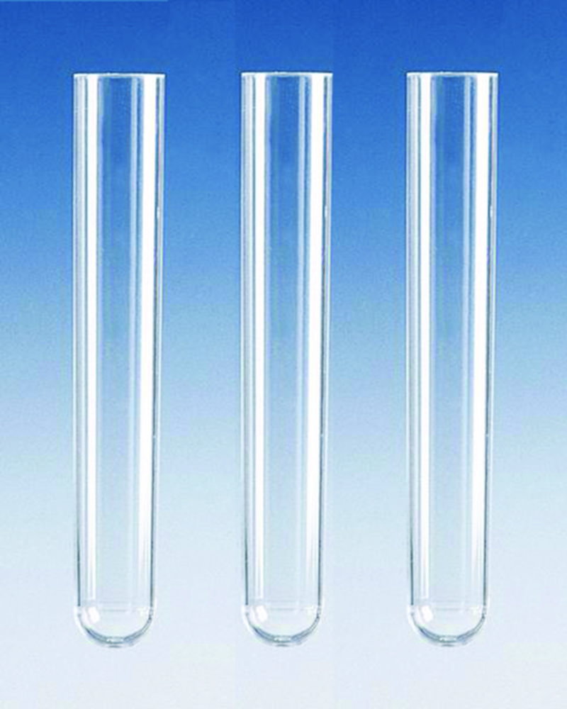 Centrifuge tubes, round bottom, PS