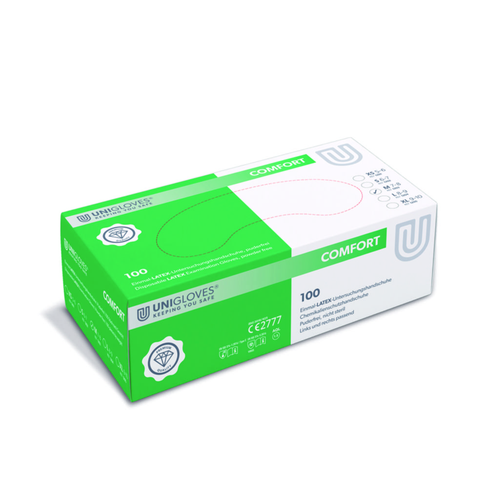 Disposable Gloves Comfort, Latex, Powder-Free
