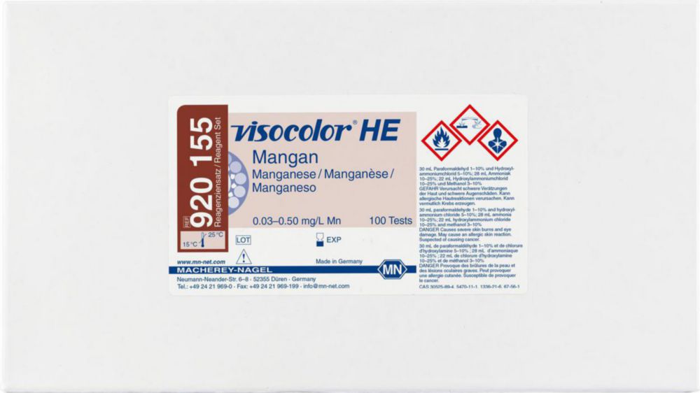 Test kits, VISOCOLOR®HE for water analysis, refill pack