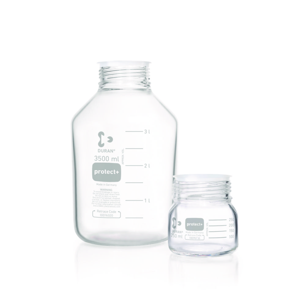 Laborflaschen protect+ DURAN®, GLS80, mit Retrace code