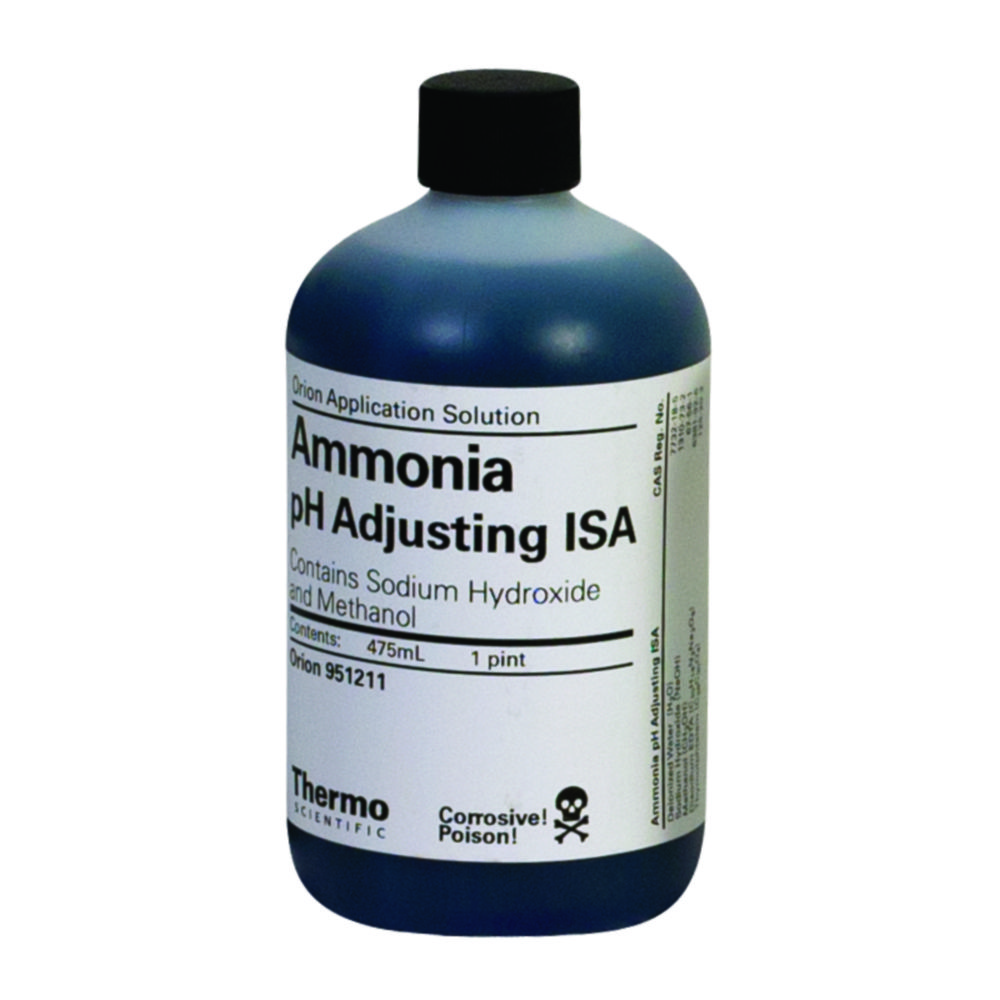 Standards and storing solutions for ammonia ISE electrodes