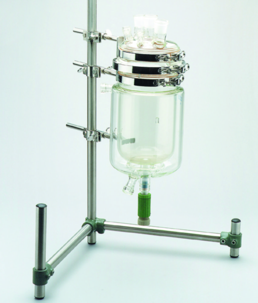 PF - laboratory-flange triple clamp, 18/10 stainless steel
