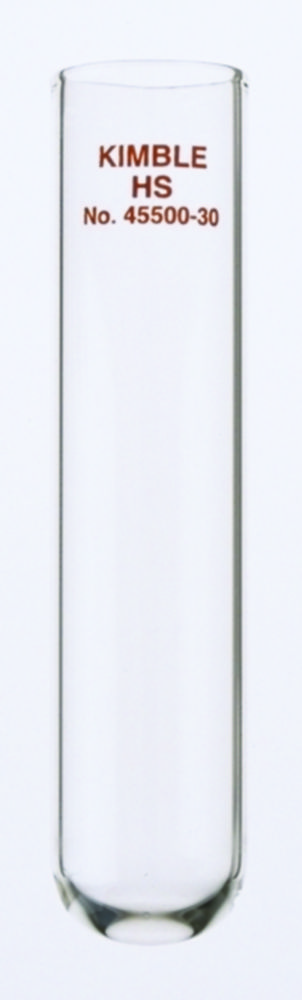 High speed centrifuge tube, borosilicate glass, plain rim