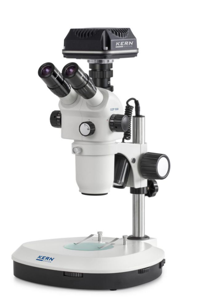 Stereo zoom microscope set OZP, with C-mount camera